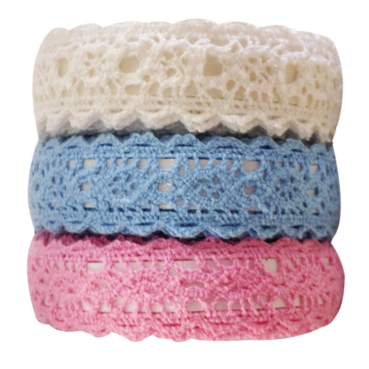 Wrapables Decorative Lace Tape (Set of 3)