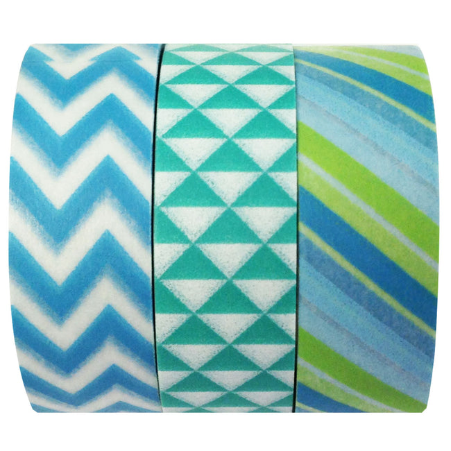 Wrapables Floating Iceberg Japanese Washi Masking Tape (Set of 3)