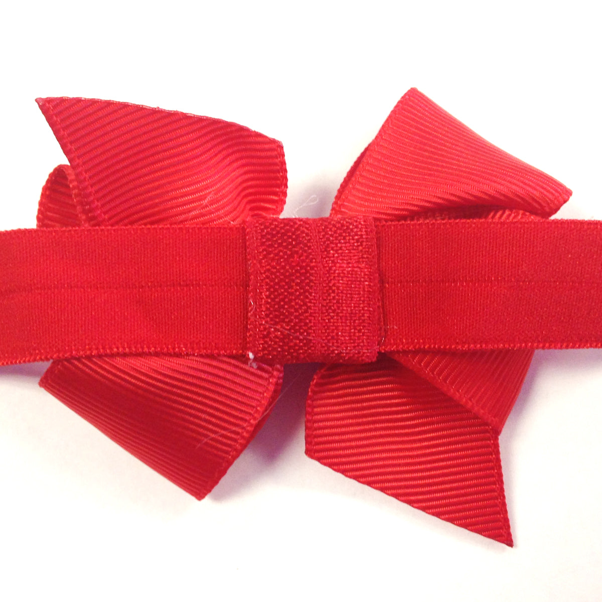 Kella Milla Ribbon Bow with Rhinestone Button Center Stretchy Headband, Set of 12