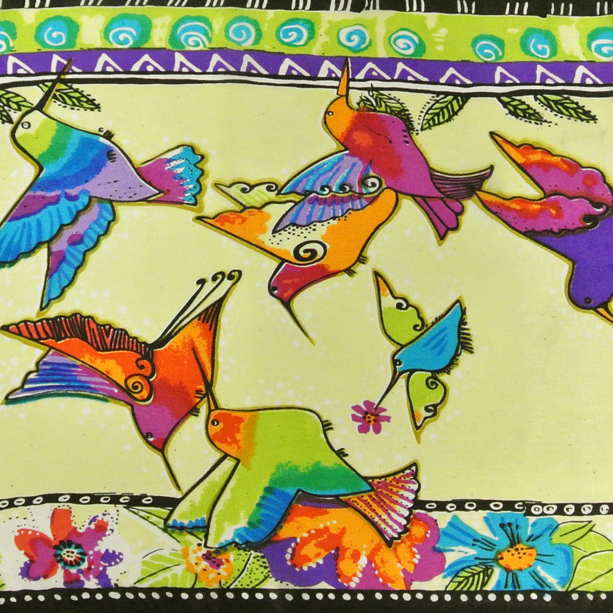Wrapables Vibrant 100% Silk Long Scarf 51" x 10.5"