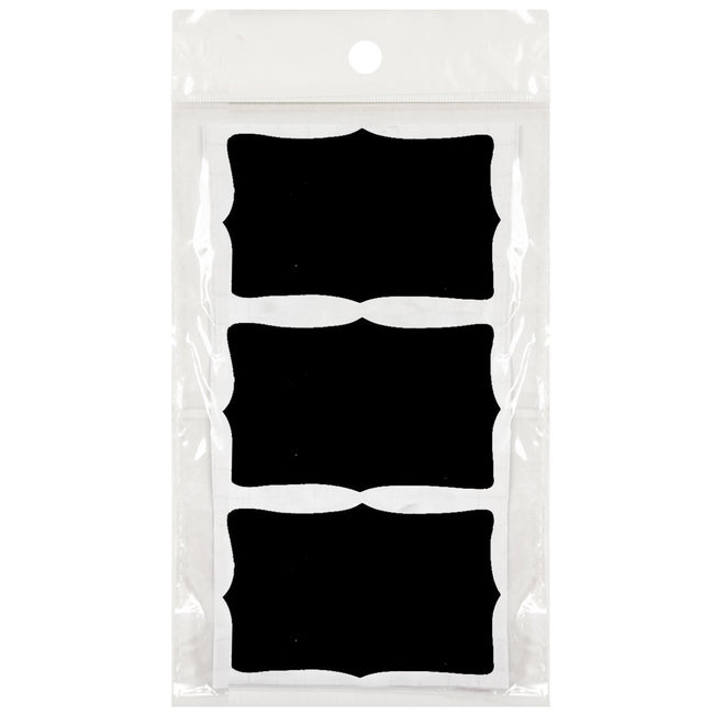 Wrapables Set of 30 Chalkboard Labels / Chalkboard Stickers for Organizing, Labeling, Gift Tags, Drink / Wine Markers, and Weddings, 3" x 2" Rectangle