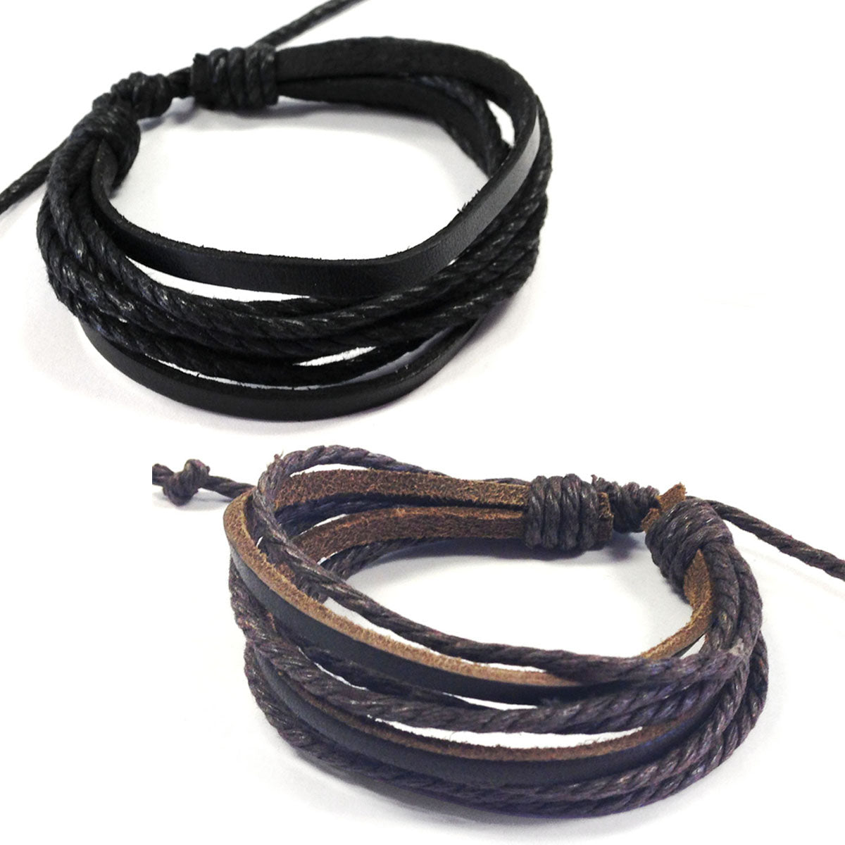 Wrapables Leather Adjustable Bracelets