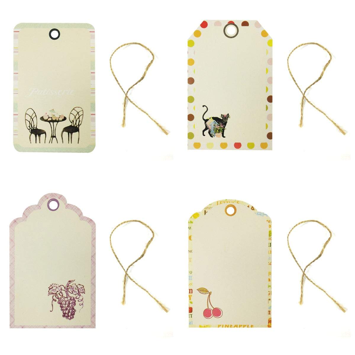 Wrapables Printing Tag, Set of 24
