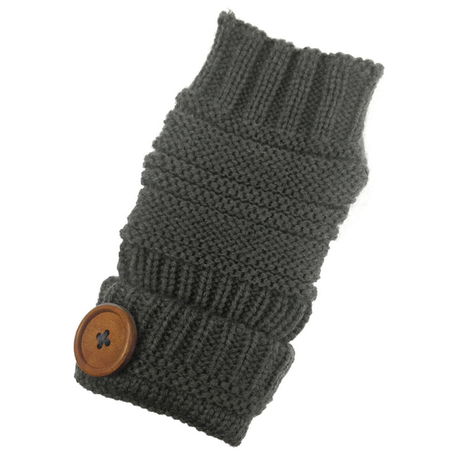 Wrapables Fingerless Gloves with Button Accent