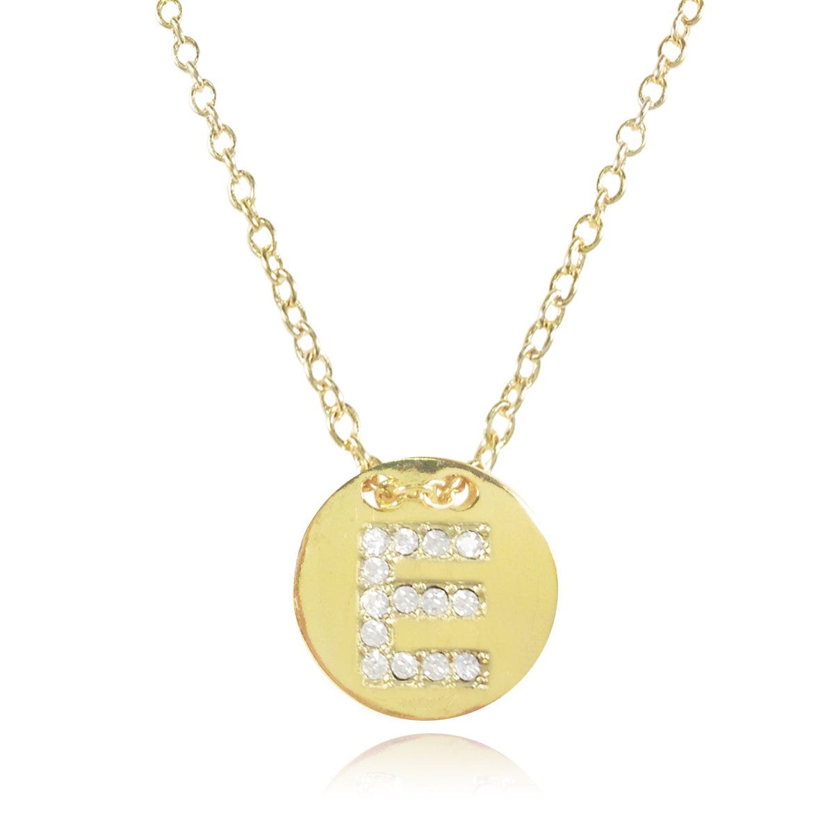 Gold Plated Initial Letter Pendant Necklace