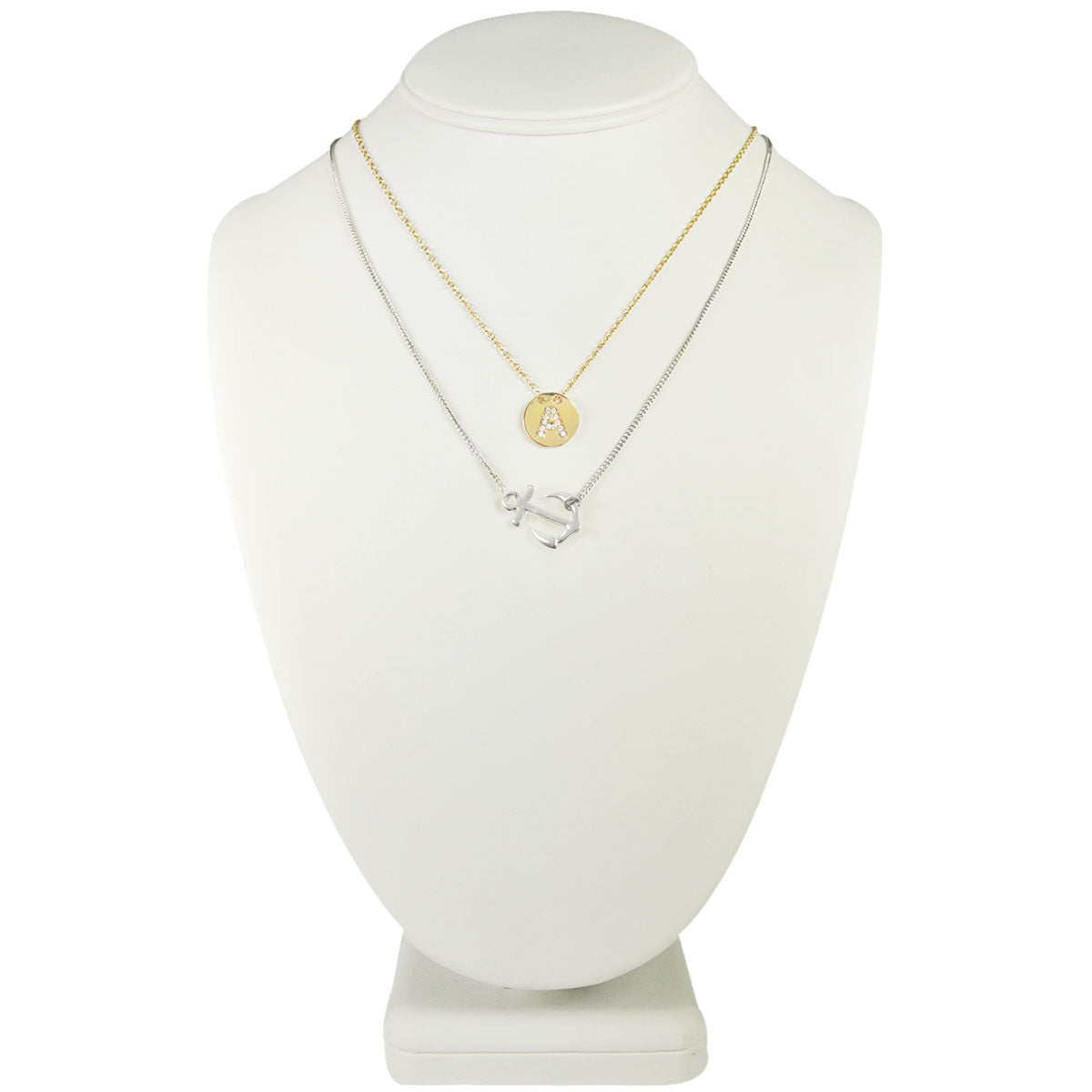 Gold Plated Initial Letter Pendant Necklace