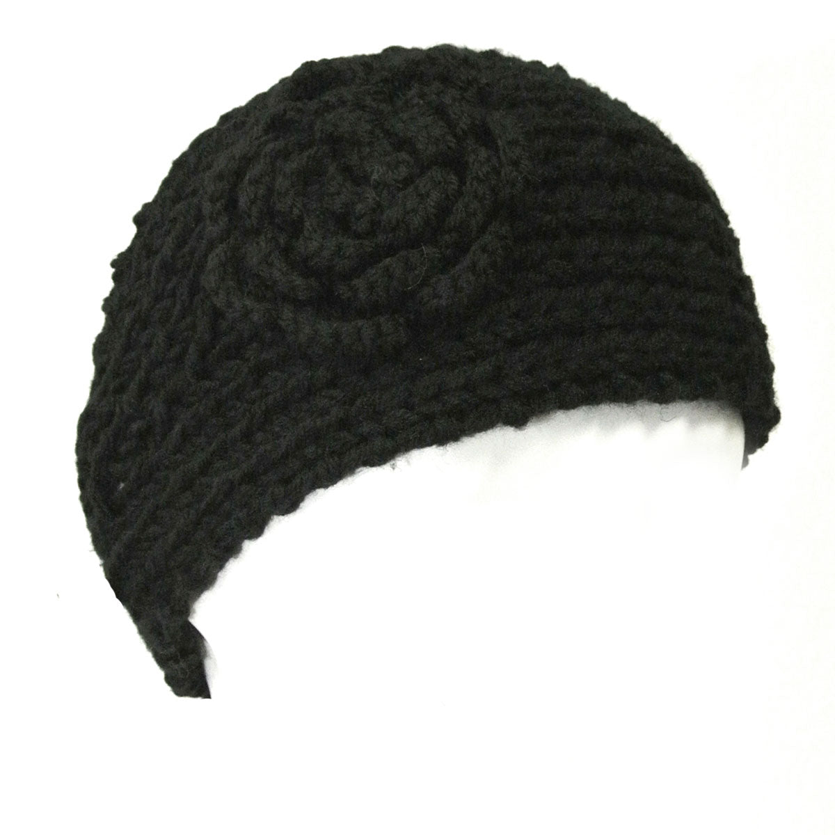 Hand Knit Floral Headband