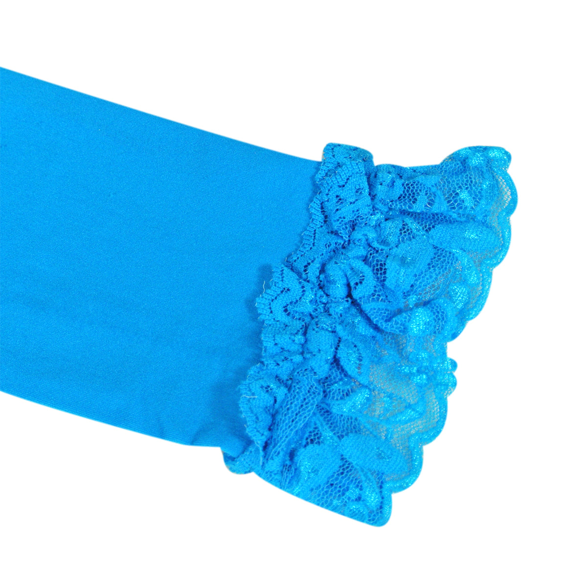 Wrapables Toddler Stretch Leggings with Lace Trim, Set of 3 (Blue, Green, Black)