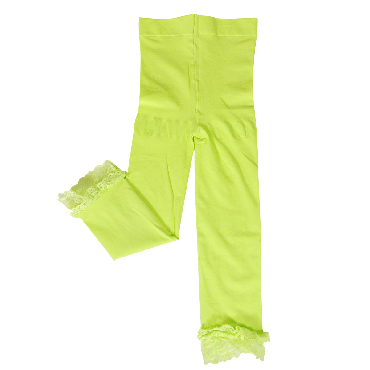 Wrapables Toddler Stretch Leggings with Lace Trim, Set of 3 (Blue, Green, Black)