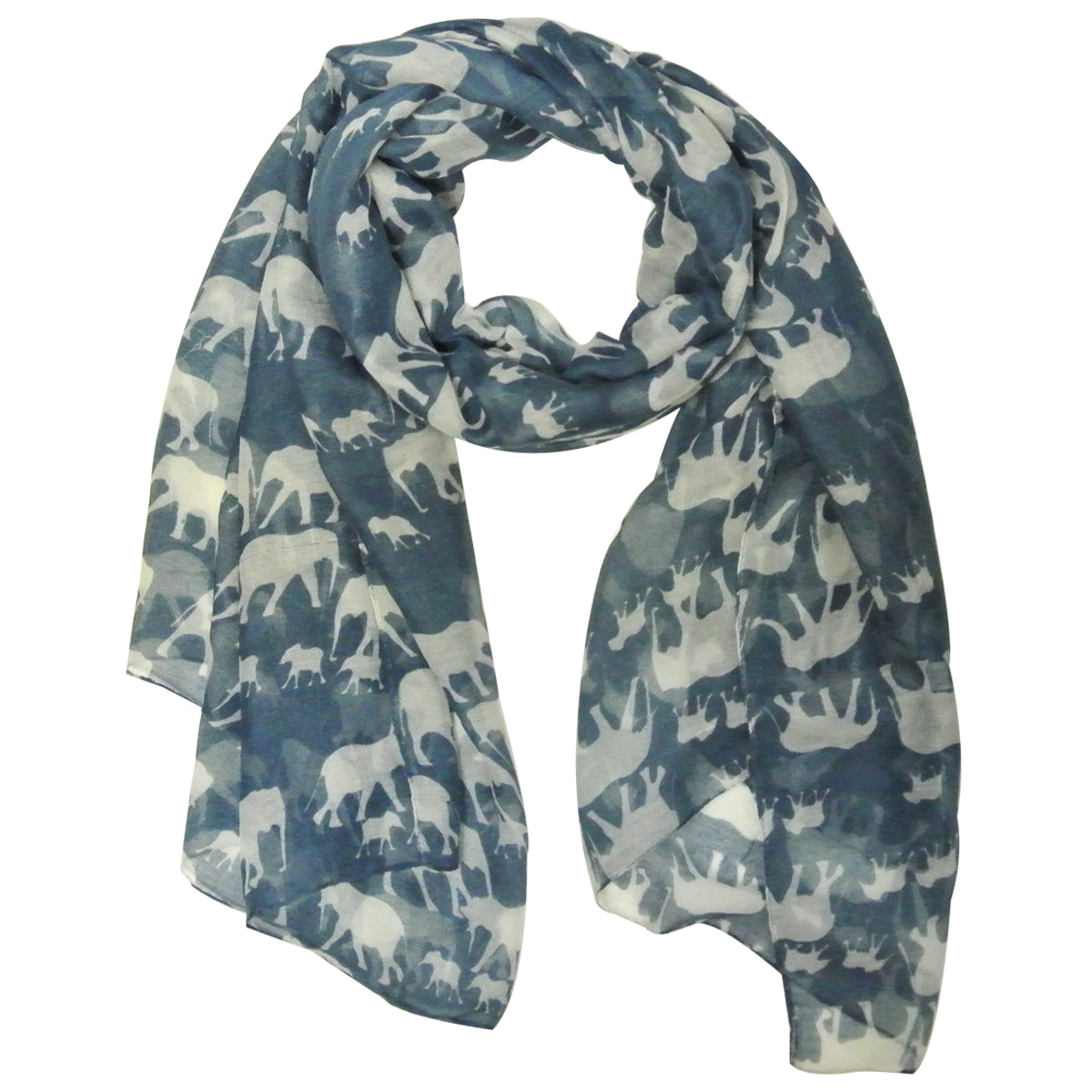 Wrapables Elephant Print Scarf Wrap