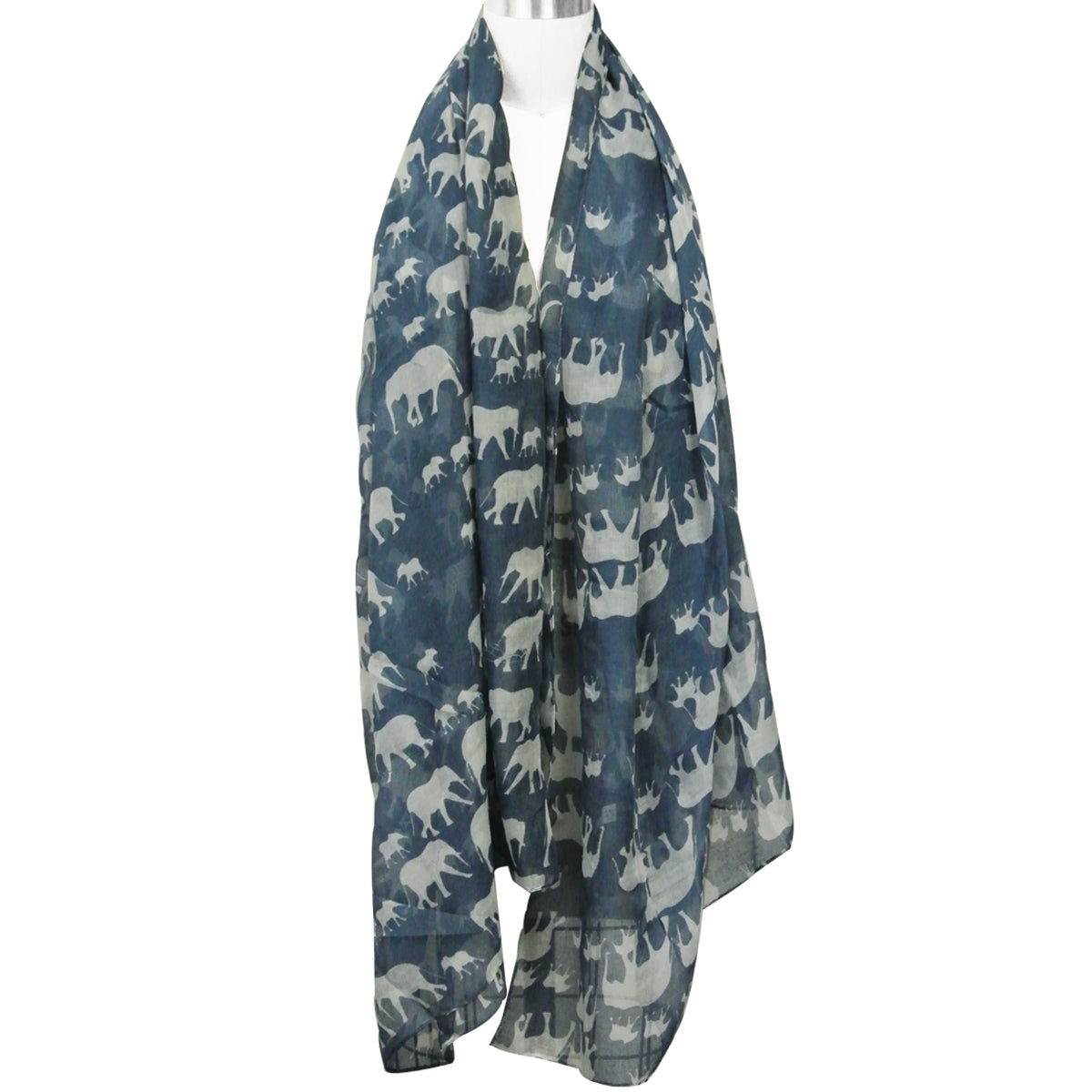 Wrapables Elephant Print Scarf Wrap