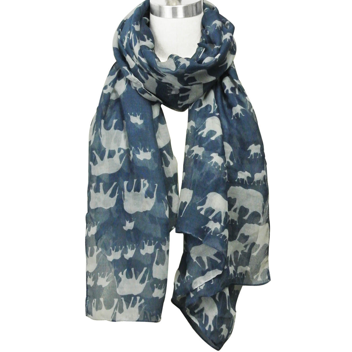Wrapables Elephant Print Scarf Wrap