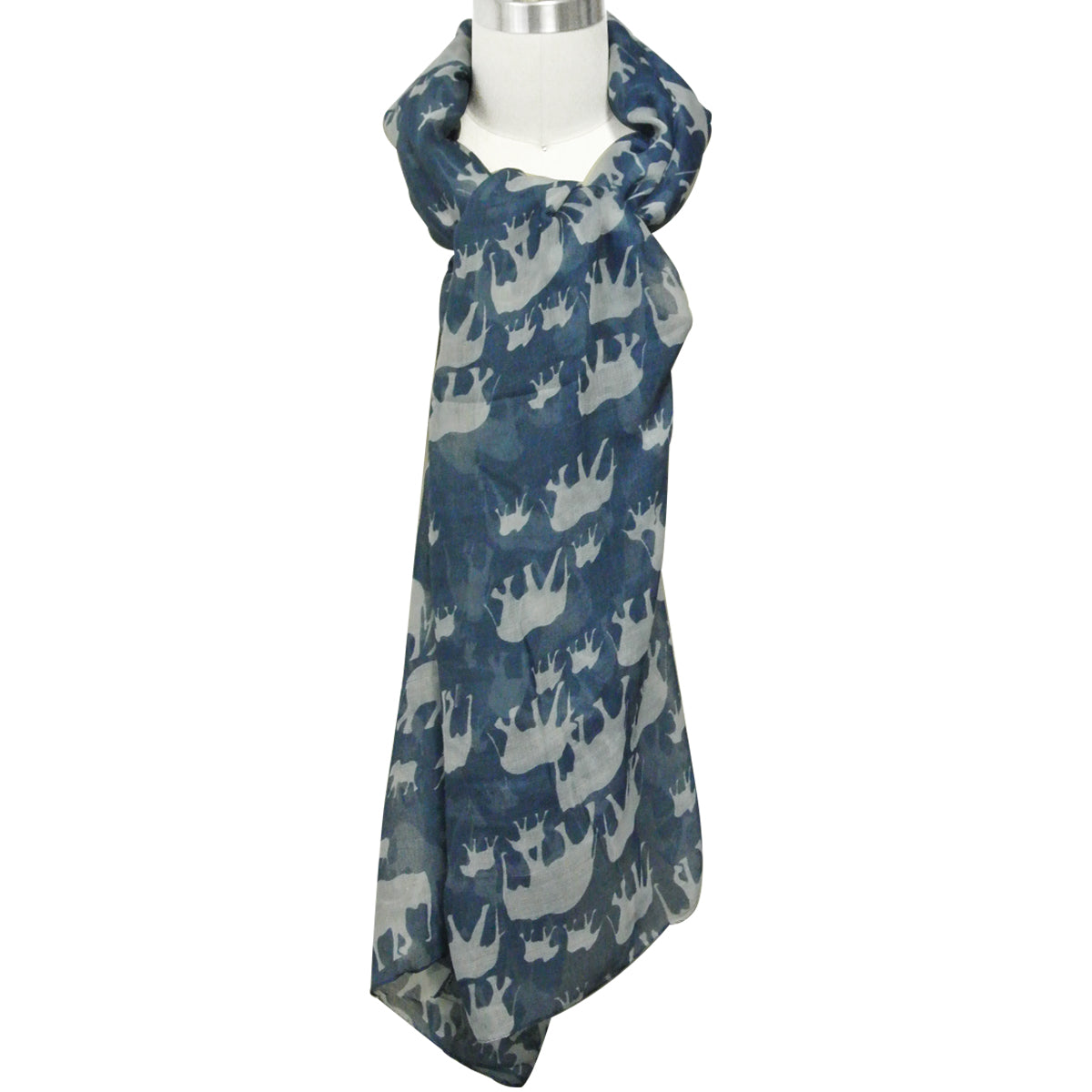 Wrapables Elephant Print Scarf Wrap