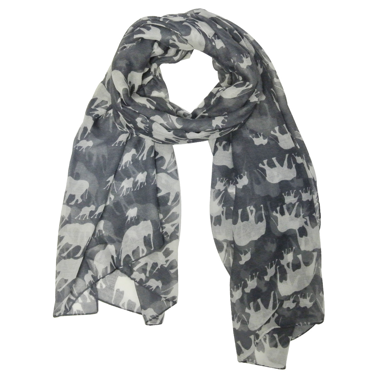 Wrapables Elephant Print Scarf Wrap