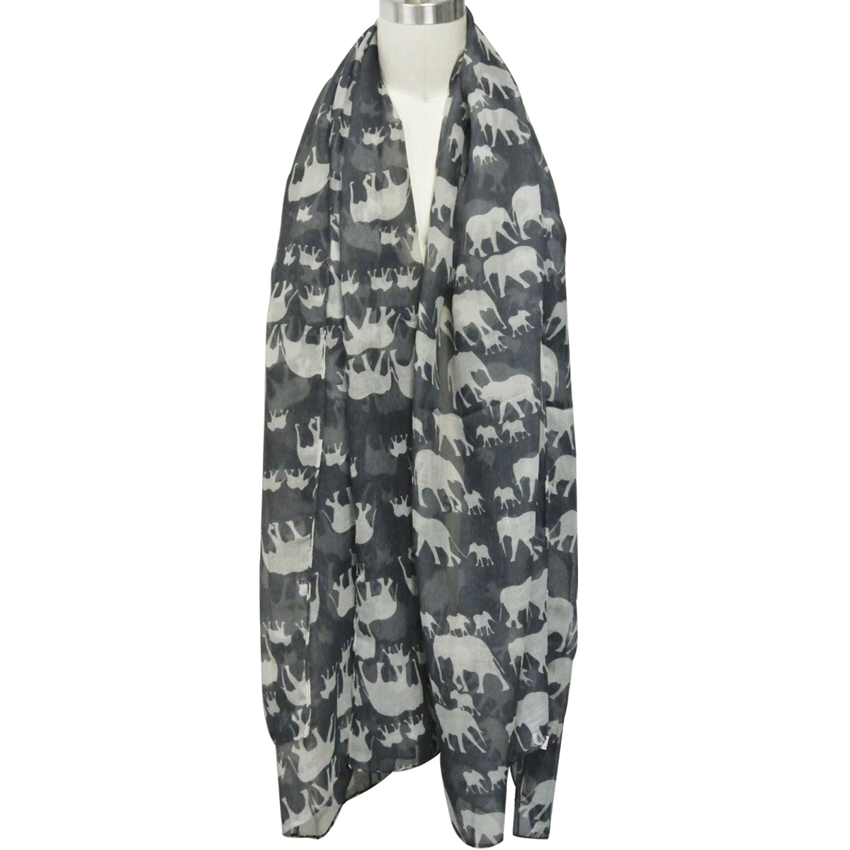 Wrapables Elephant Print Scarf Wrap