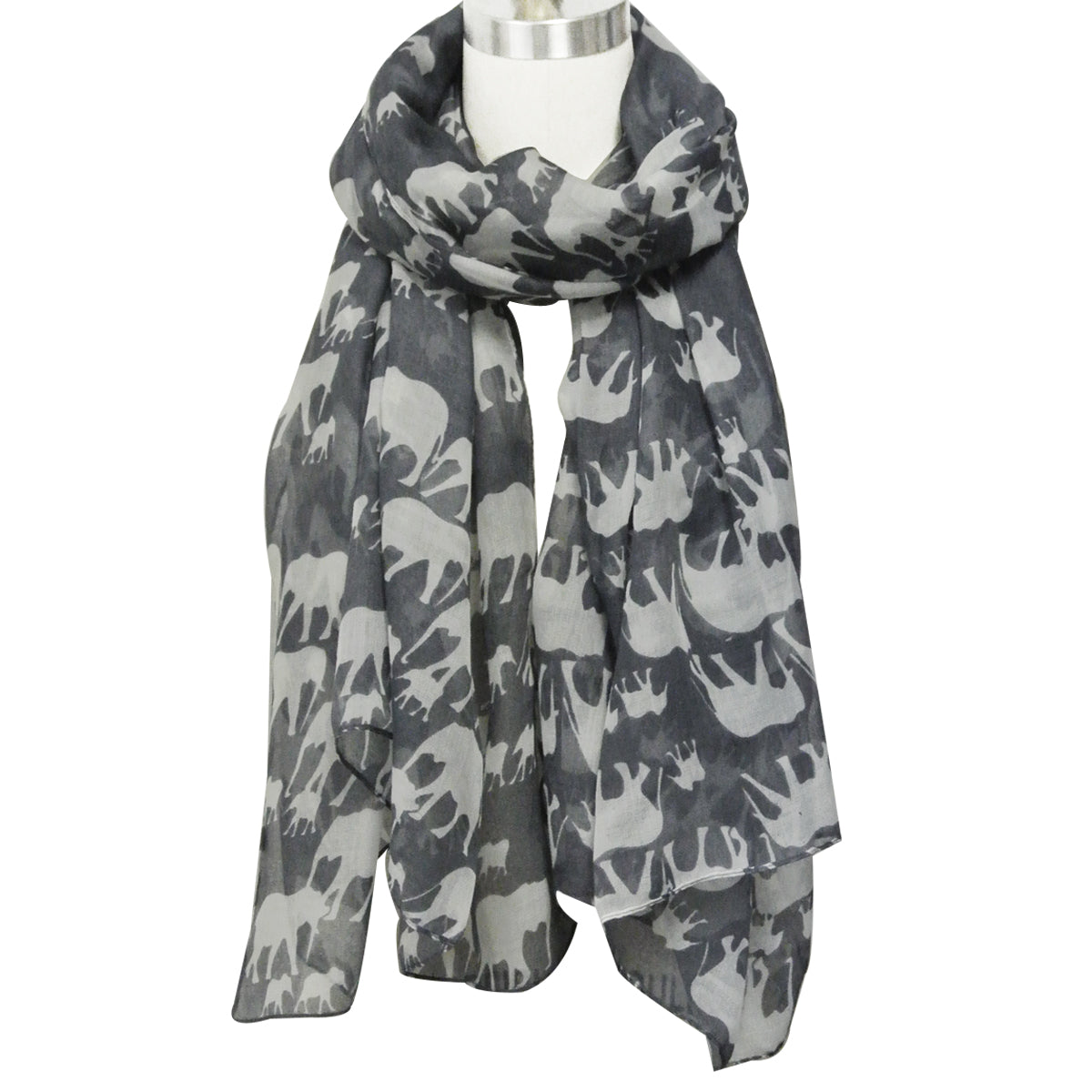 Wrapables Elephant Print Scarf Wrap