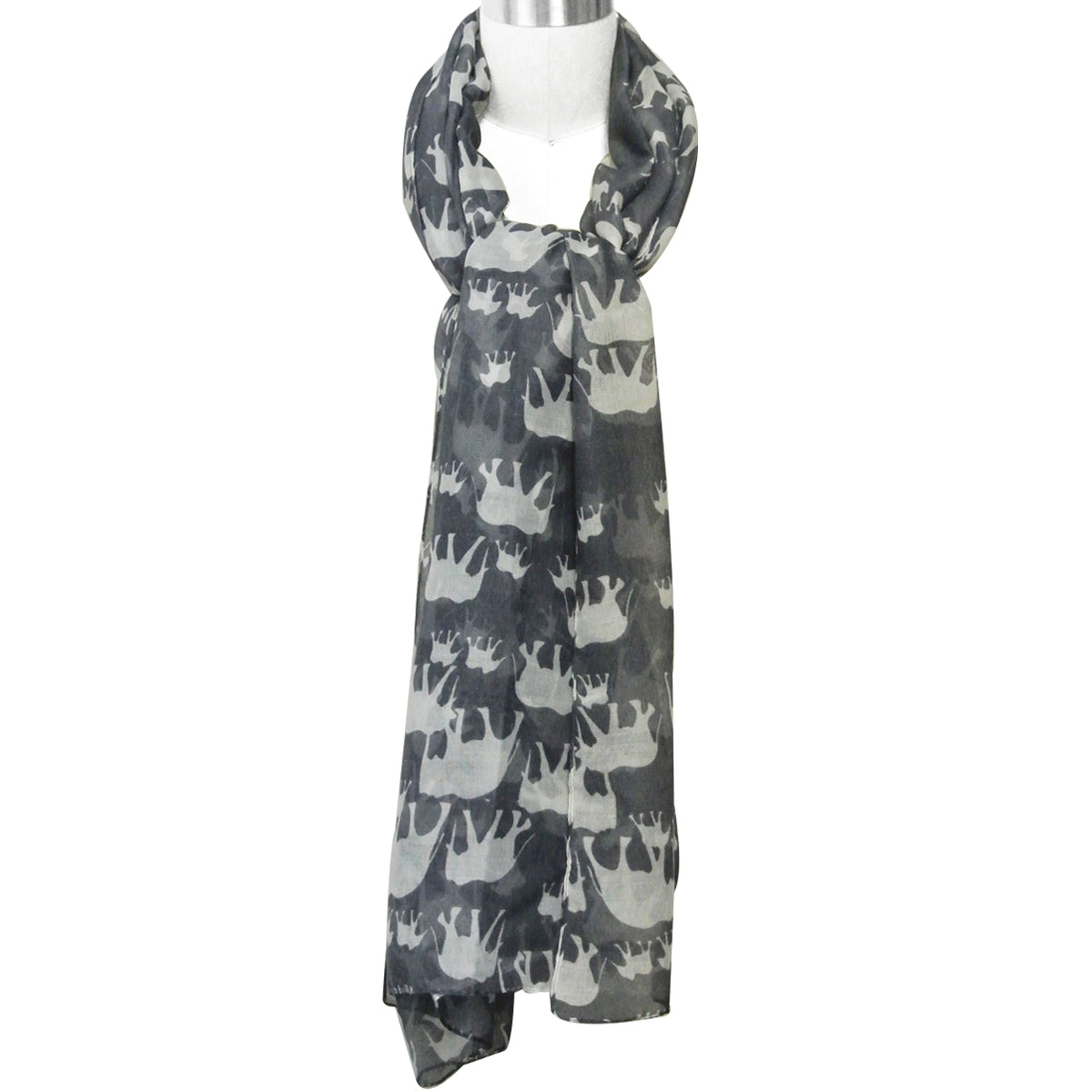 Wrapables Elephant Print Scarf Wrap