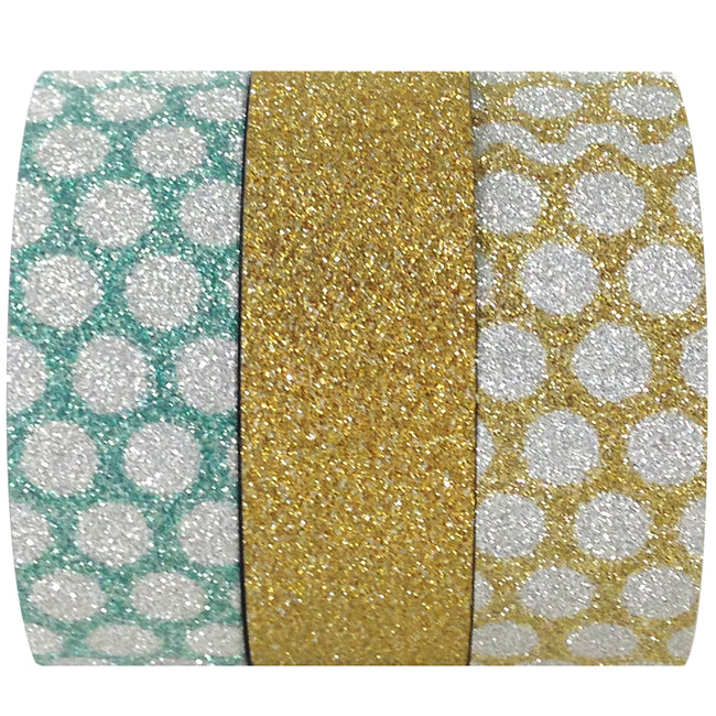 Wrapables Bright Dots Japanese Washi Masking Tape (Set of 3)