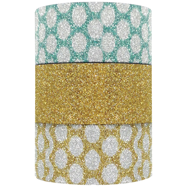 Wrapables Bright Dots Japanese Washi Masking Tape (Set of 3)