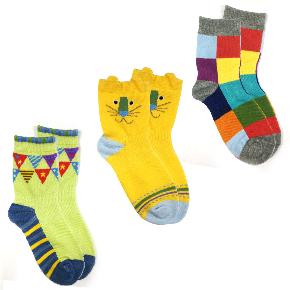 Wrapables Animal Toddler Socks Set of 3