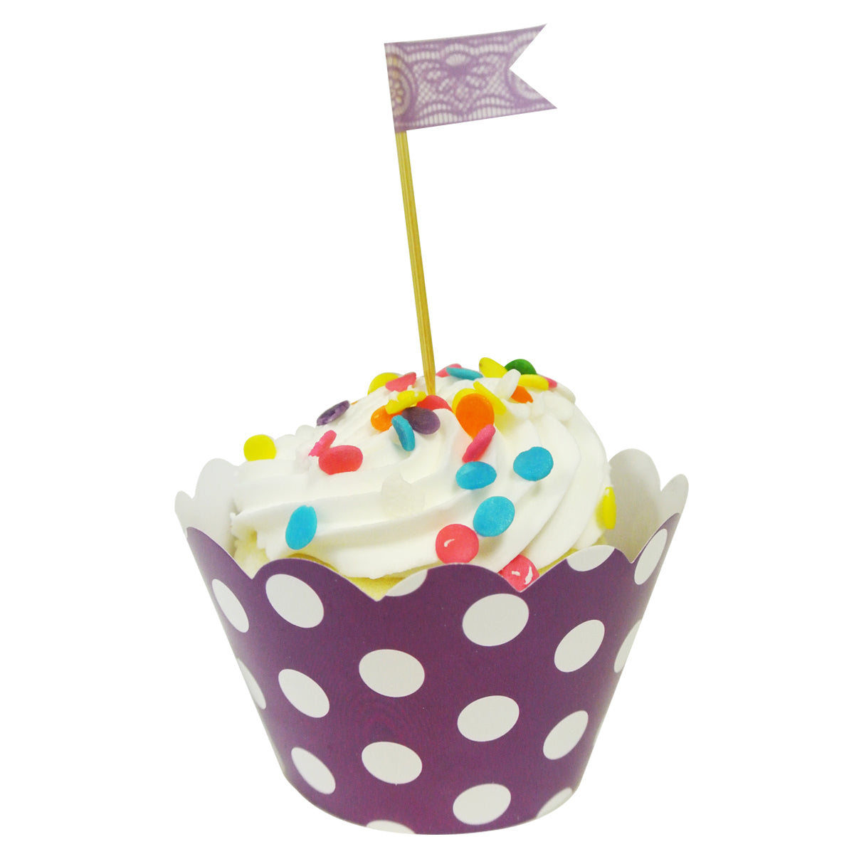 Wrapables Standard Size Polka Dots Cupcake Wrappers (Set of 20)