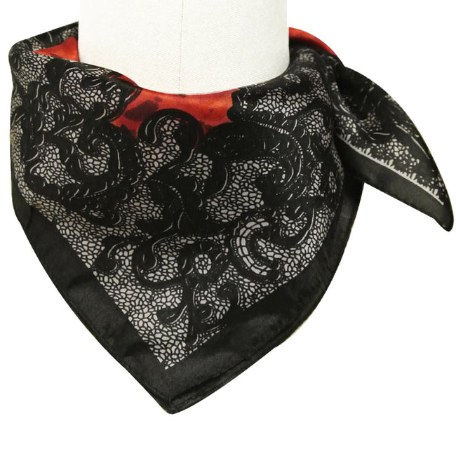 Wrapables 100% Silk Neckerchief Square Scarf
