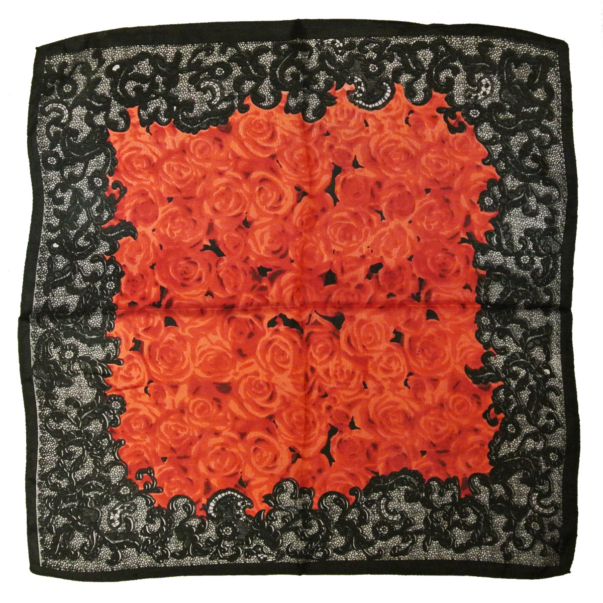 Wrapables 100% Silk Neckerchief Square Scarf