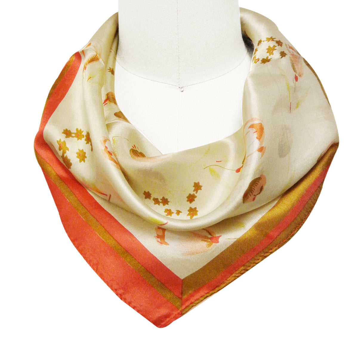 Wrapables 100% Silk Neckerchief Square Scarf