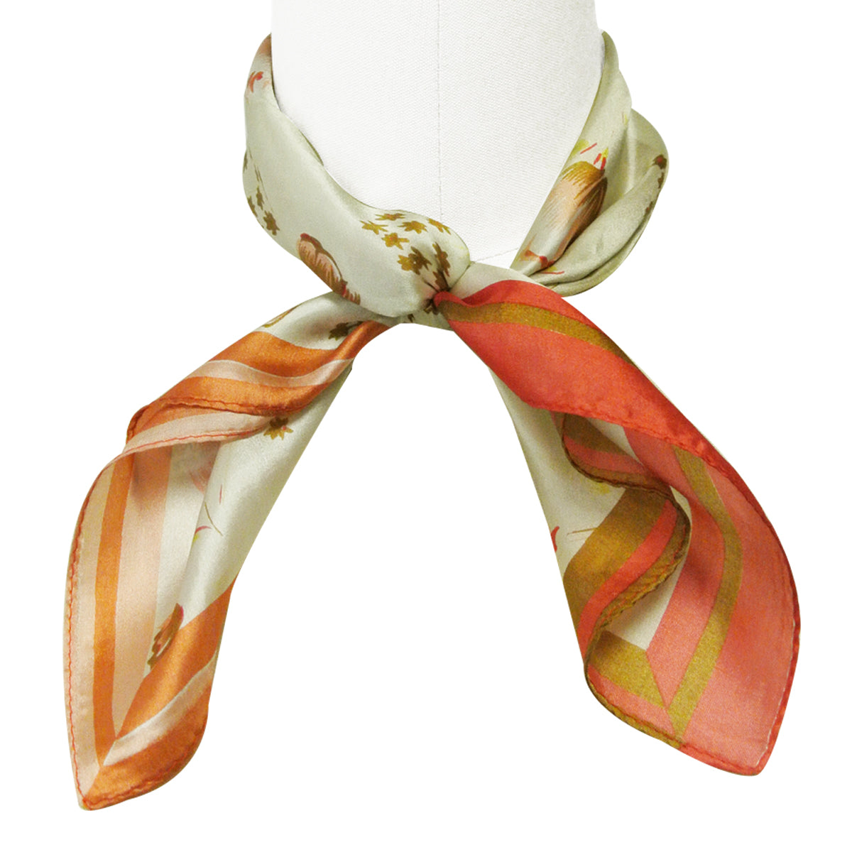 Wrapables 100% Silk Neckerchief Square Scarf