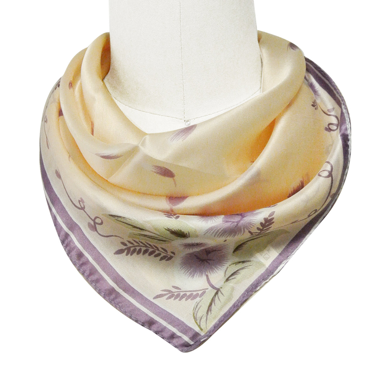 Wrapables 100% Silk Neckerchief Square Scarf