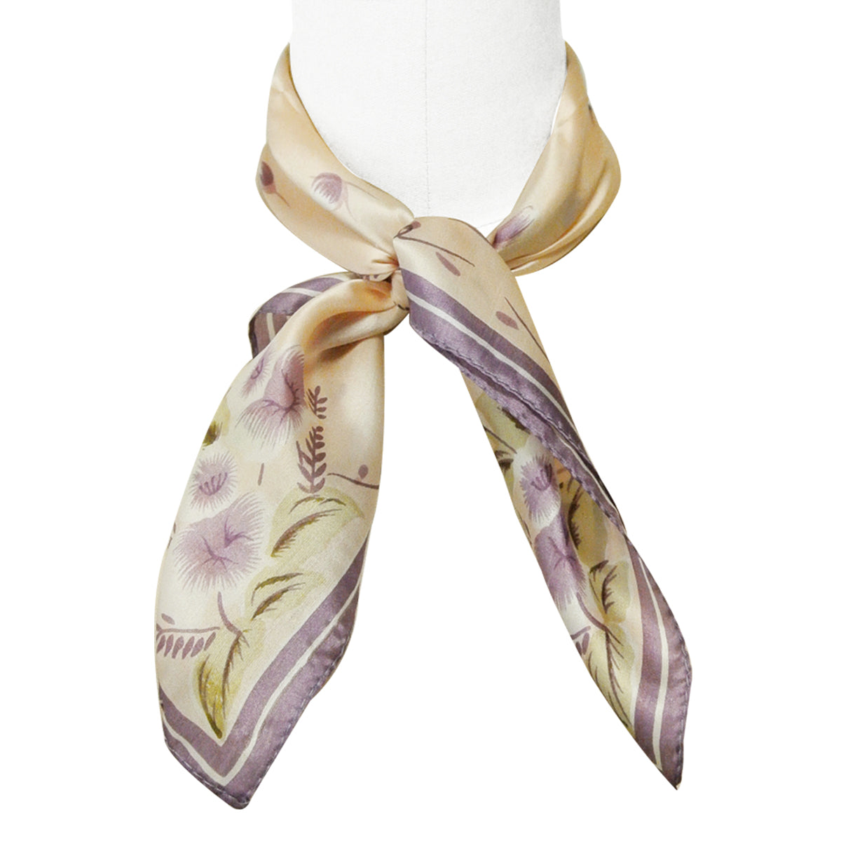 Wrapables 100% Silk Neckerchief Square Scarf