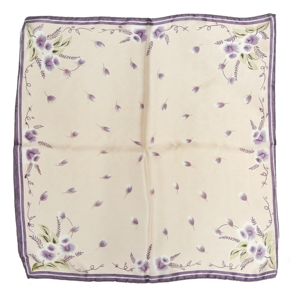 Wrapables 100% Silk Neckerchief Square Scarf