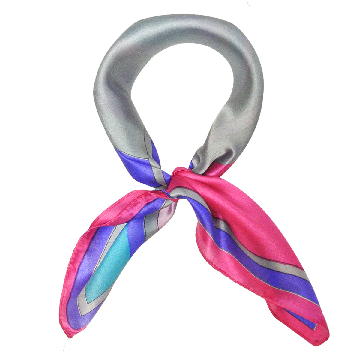 Wrapables 100% Silk Neckerchief Square Scarf