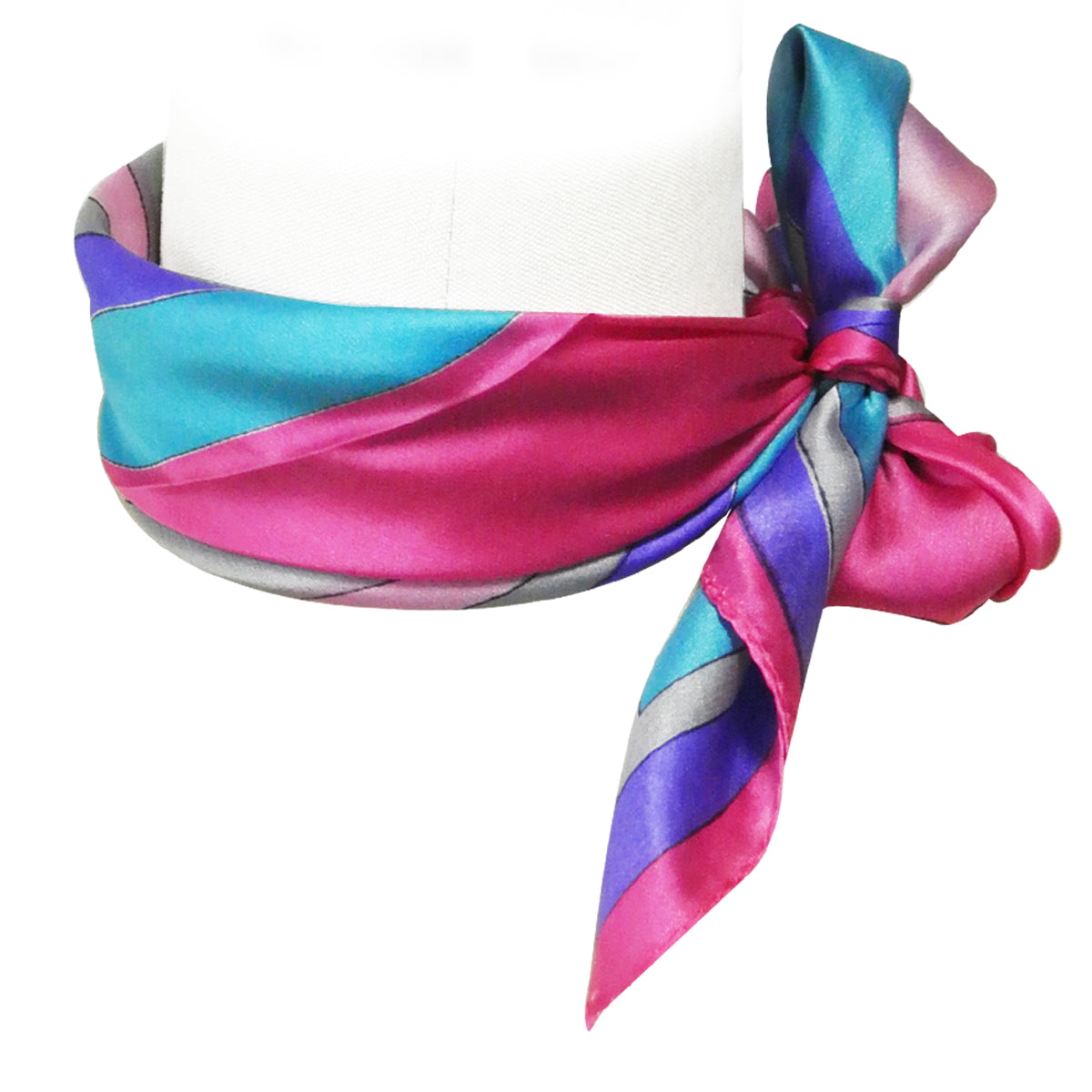 Wrapables 100% Silk Neckerchief Square Scarf