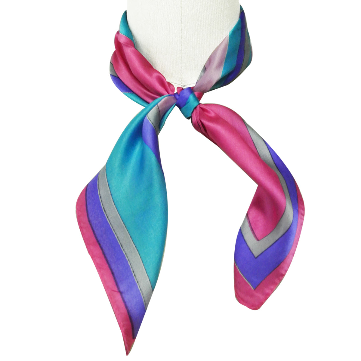 Wrapables 100% Silk Neckerchief Square Scarf