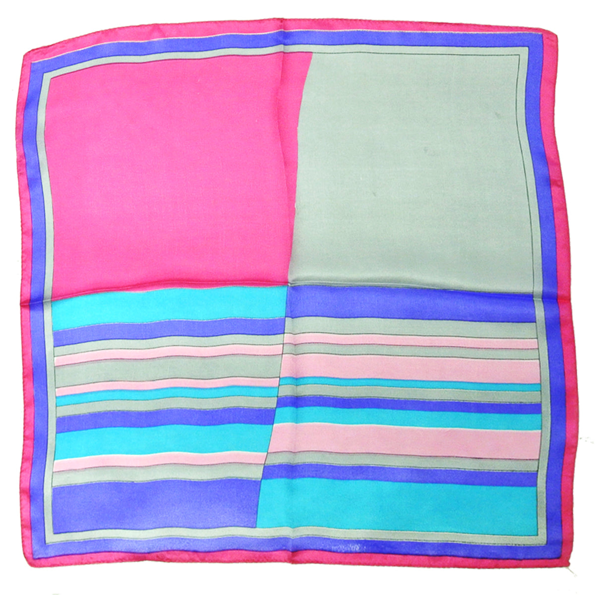 Wrapables 100% Silk Neckerchief Square Scarf