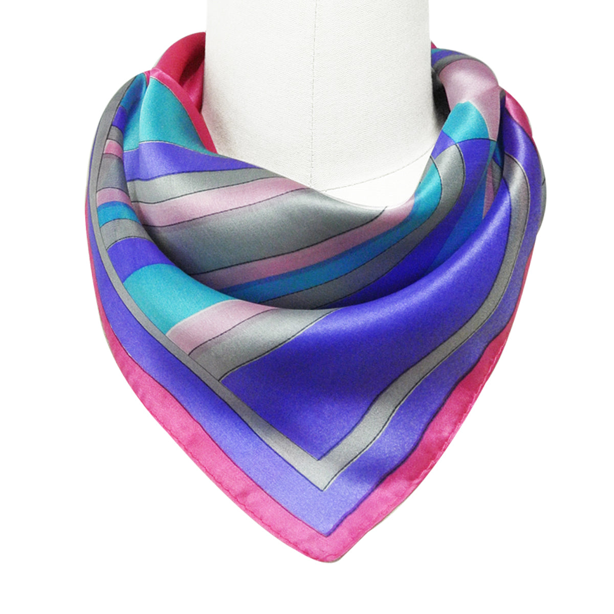 Wrapables 100% Silk Neckerchief Square Scarf