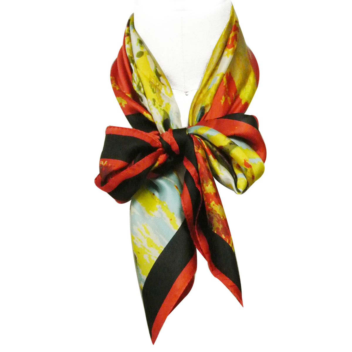 Wrapables Luxurious 100% Charmeuse Silk Square Scarf