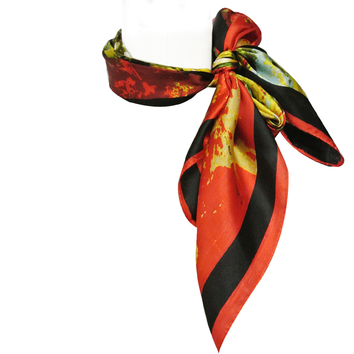 Wrapables Luxurious 100% Charmeuse Silk Square Scarf