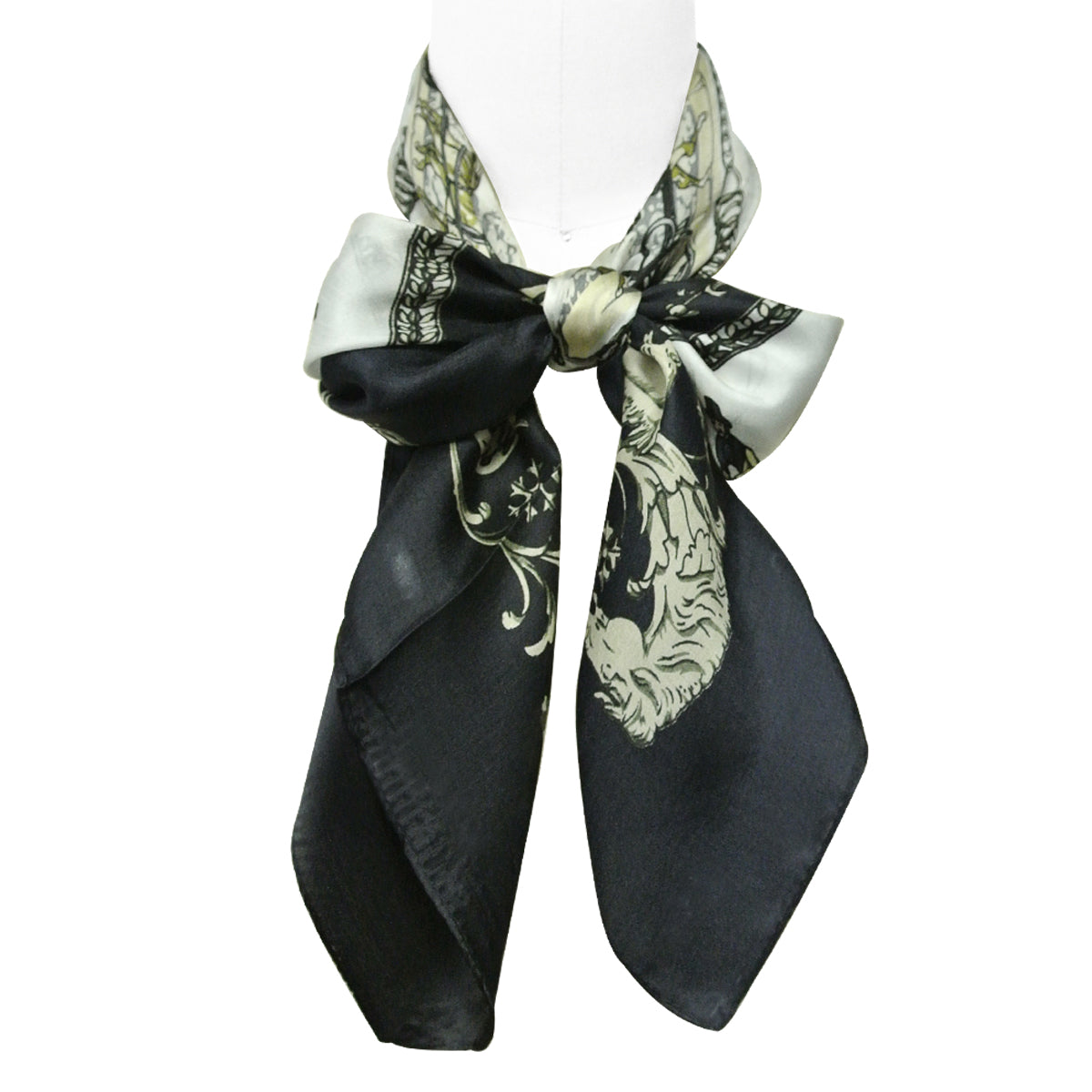Wrapables Luxurious 100% Charmeuse Silk Square Scarf