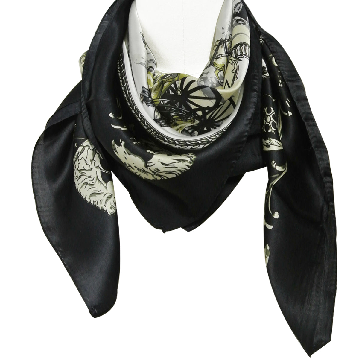 Wrapables Luxurious 100% Charmeuse Silk Square Scarf