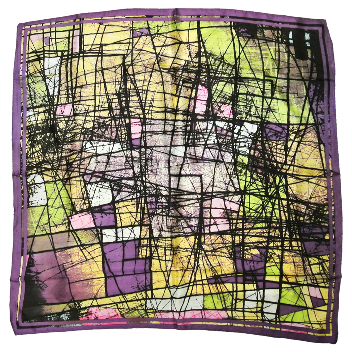Wrapables Luxurious 100% Charmeuse Silk Square Scarf