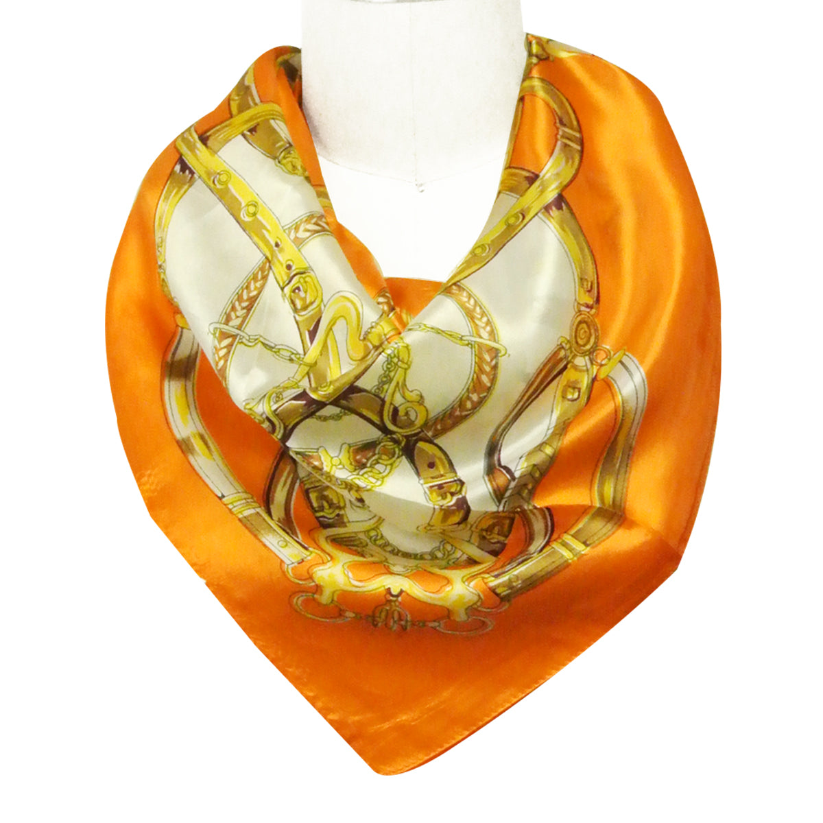 Wrapables Luxurious 100% Charmeuse Silk Square Scarf
