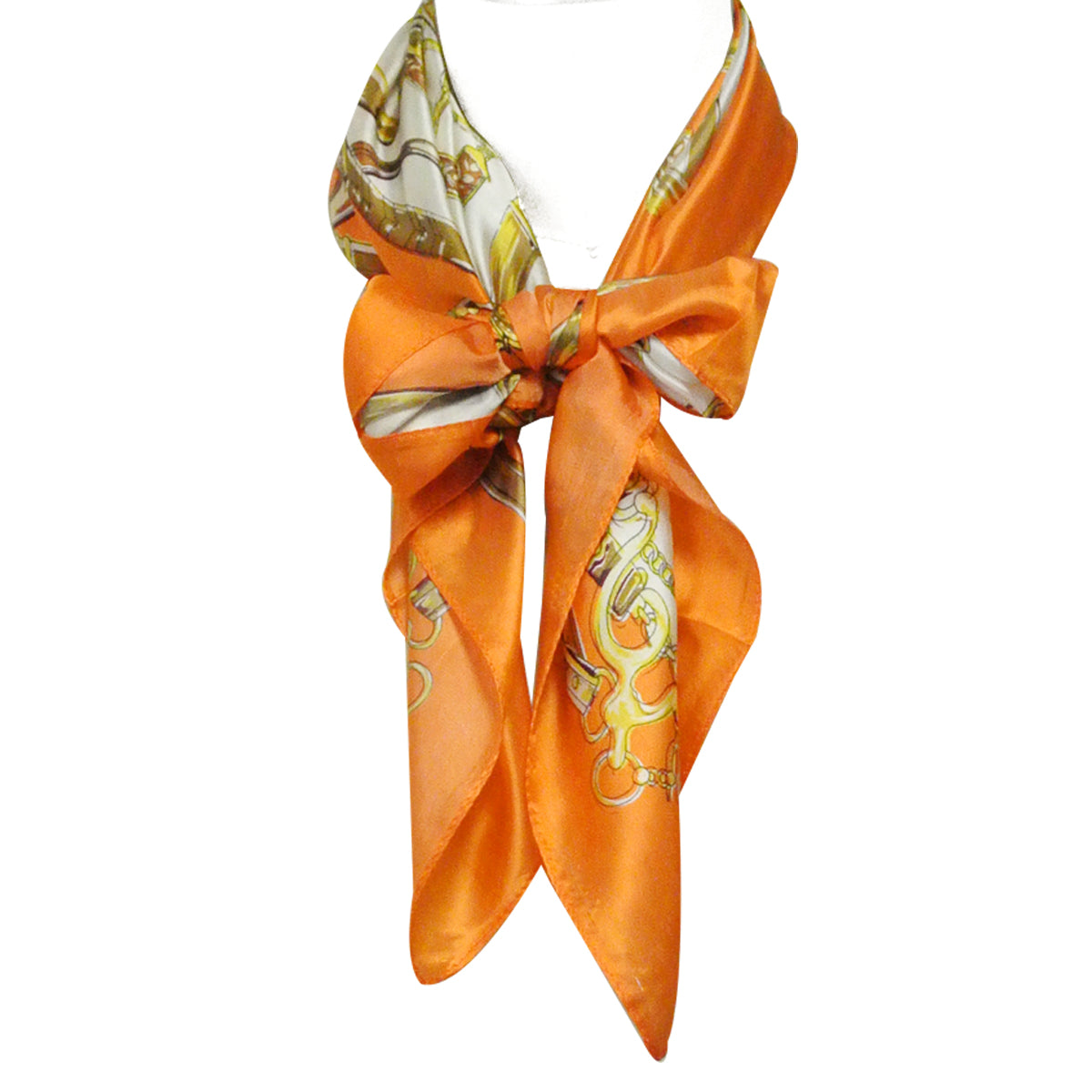 Wrapables Luxurious 100% Charmeuse Silk Square Scarf