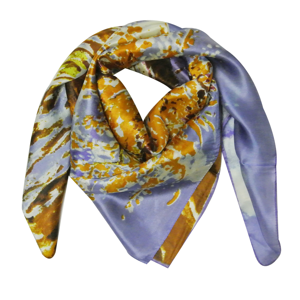 Wrapables Luxurious 100% Charmeuse Silk Square Scarf