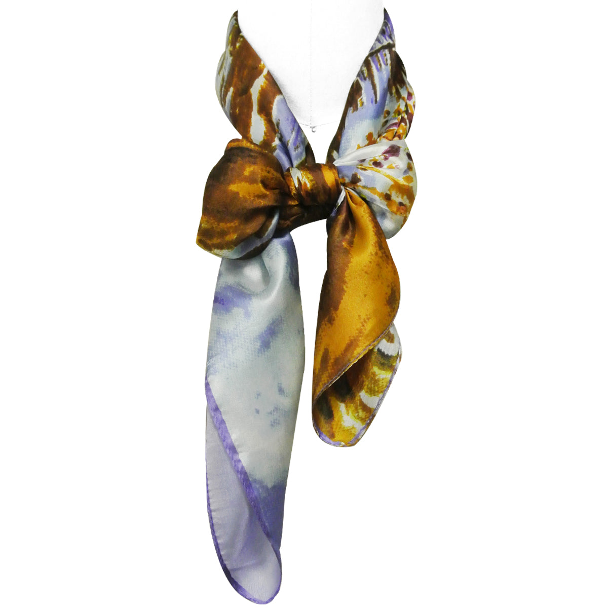 Wrapables Luxurious 100% Charmeuse Silk Square Scarf
