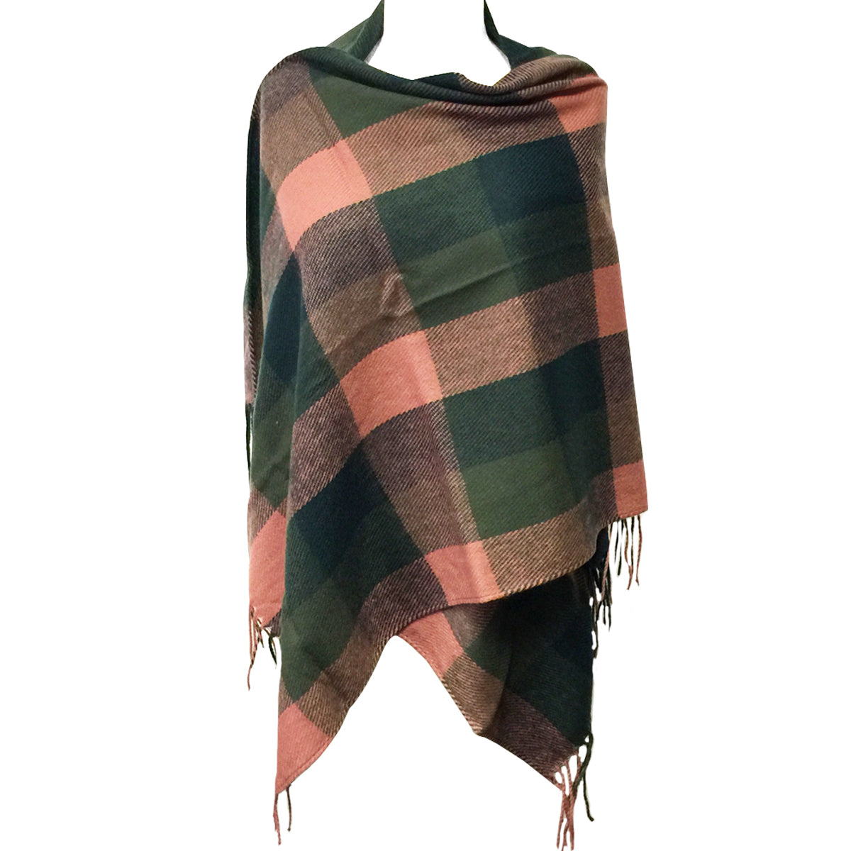 Wrapables Winter Warm Plaid Long Scarf Wrap