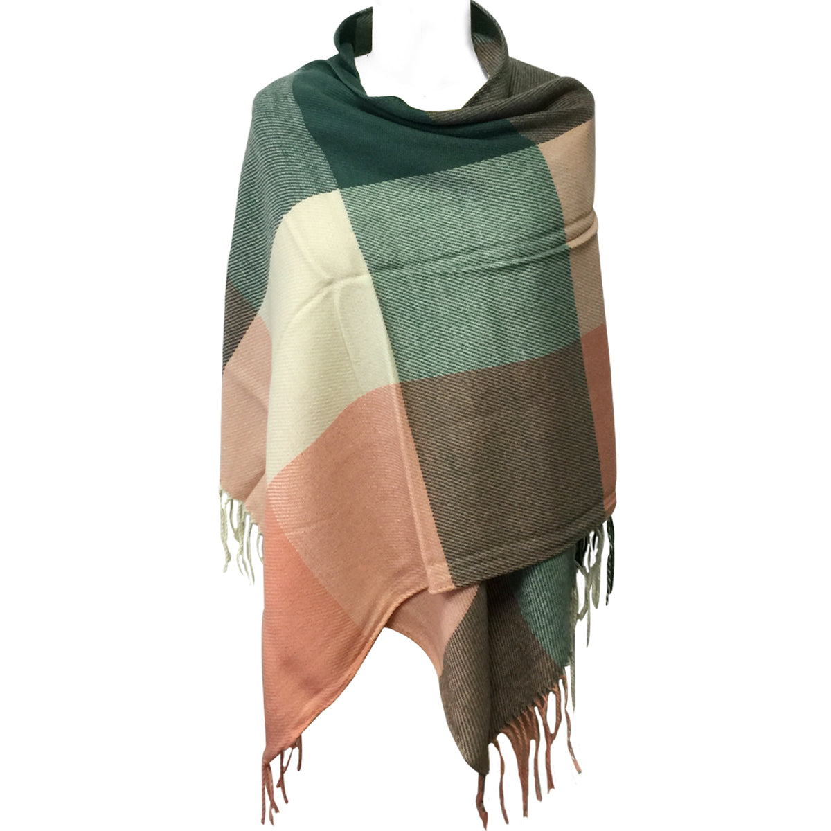 Wrapables Winter Warm Plaid Long Scarf Wrap