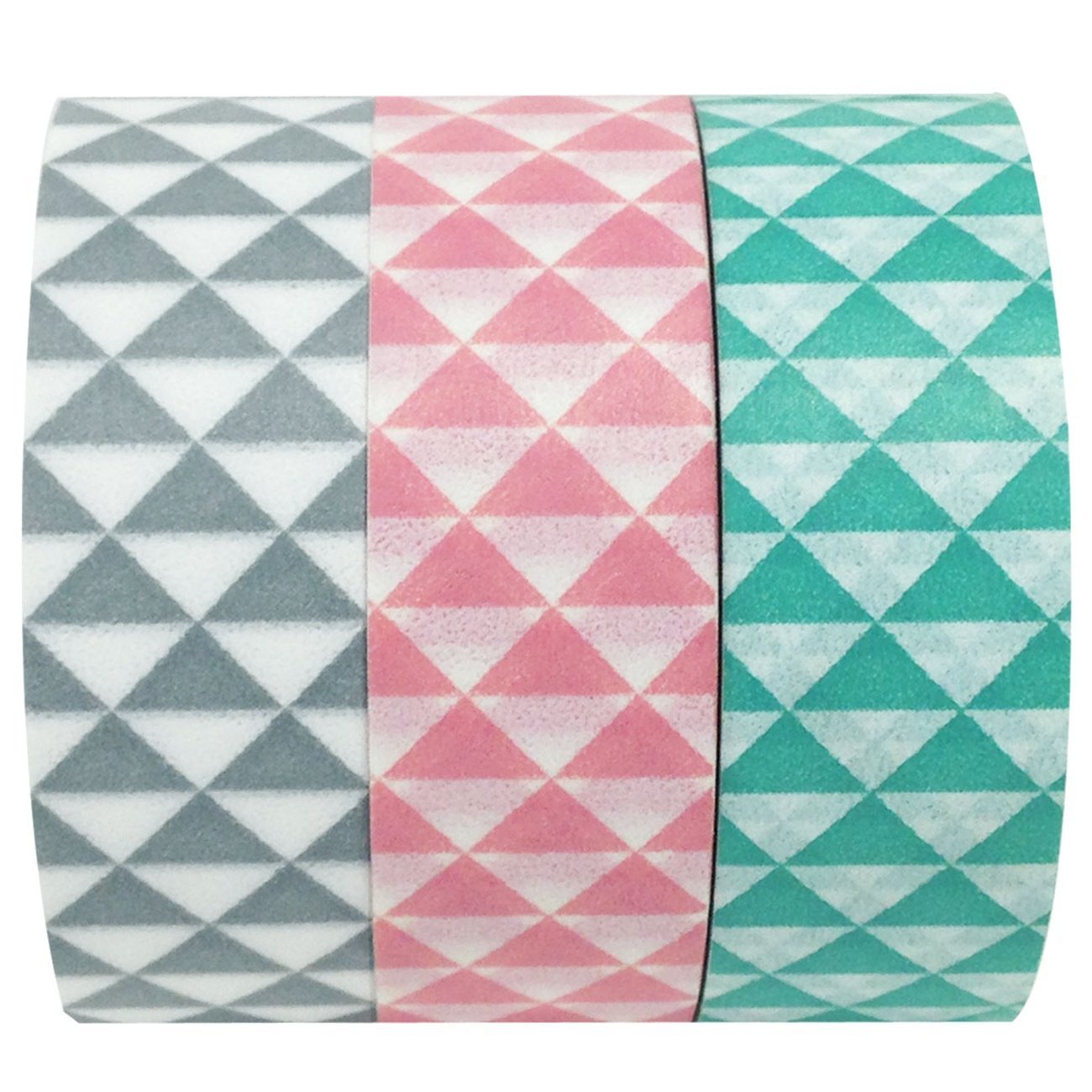 Wrapables Vector Triangles Japanese Washi Masking Tape (Set of 3)