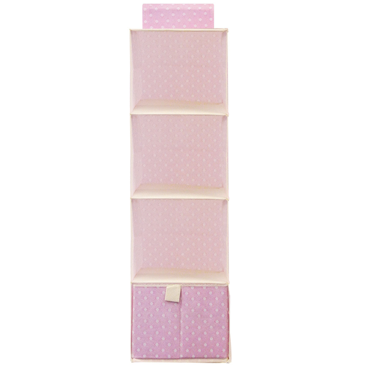 Wrapables 3 Shelf With 1 Drawer Hanging Nursery Closet Organizer, Pink